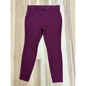 Time and Tru Cigarette Leg Maroon Pull On Pants XXL